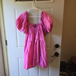 a new day Pink Puff Sleeve Mini Dress